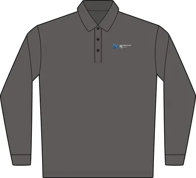 Select Snag-Proof Long Sleeve Polo in Charcoal
