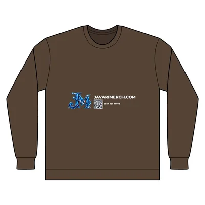 Unisex Heavyweight Thermal Long Sleeve T-Shirt in Brown