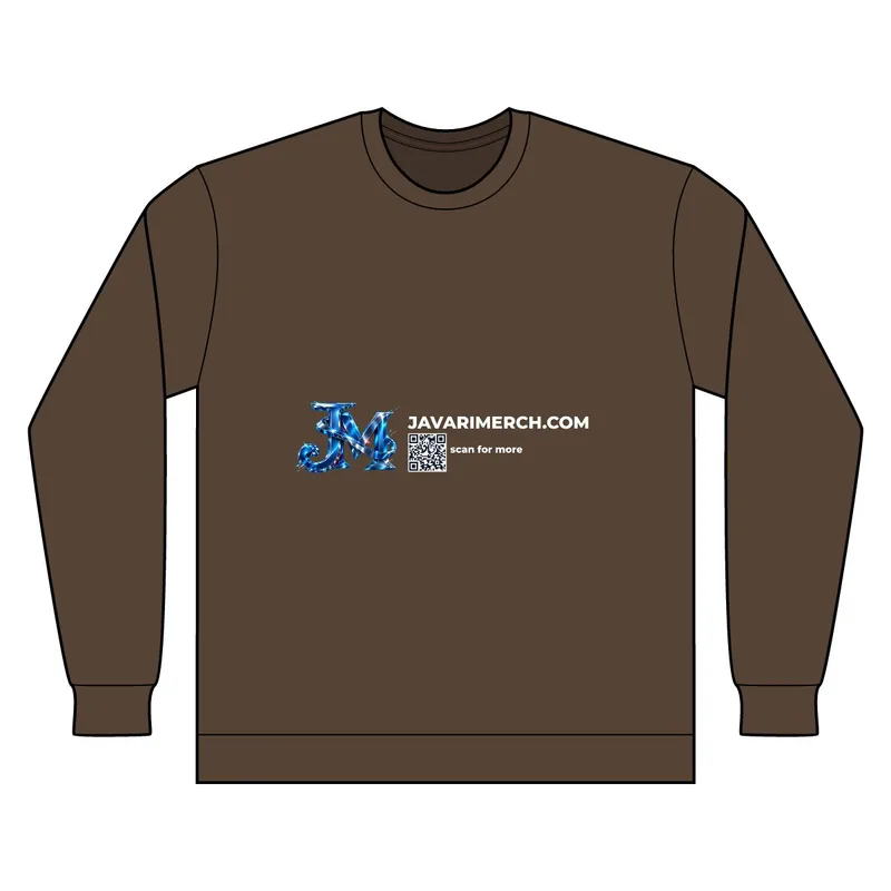 Unisex Heavyweight Thermal Long Sleeve T-Shirt in Brown