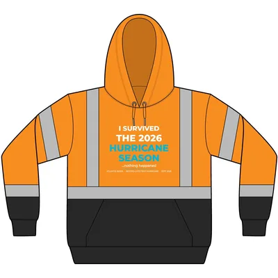 ANSI 107 Class 3 Heavy-Duty Fleece Pullover Hoodie in Safety Orange