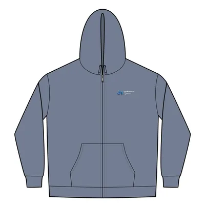 Perfect Tri Fleece Full-Zip Hoodie in Navy Frost
