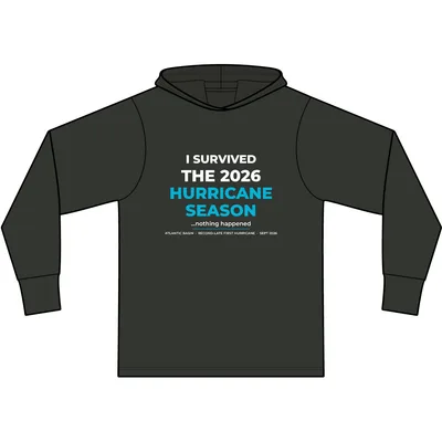 Garment-Dyed Pullover Hooded Tee in Black