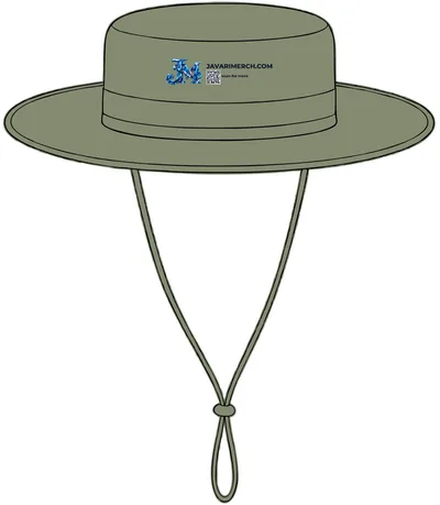 Outdoor Wide-Brim Hat in Olive Leaf