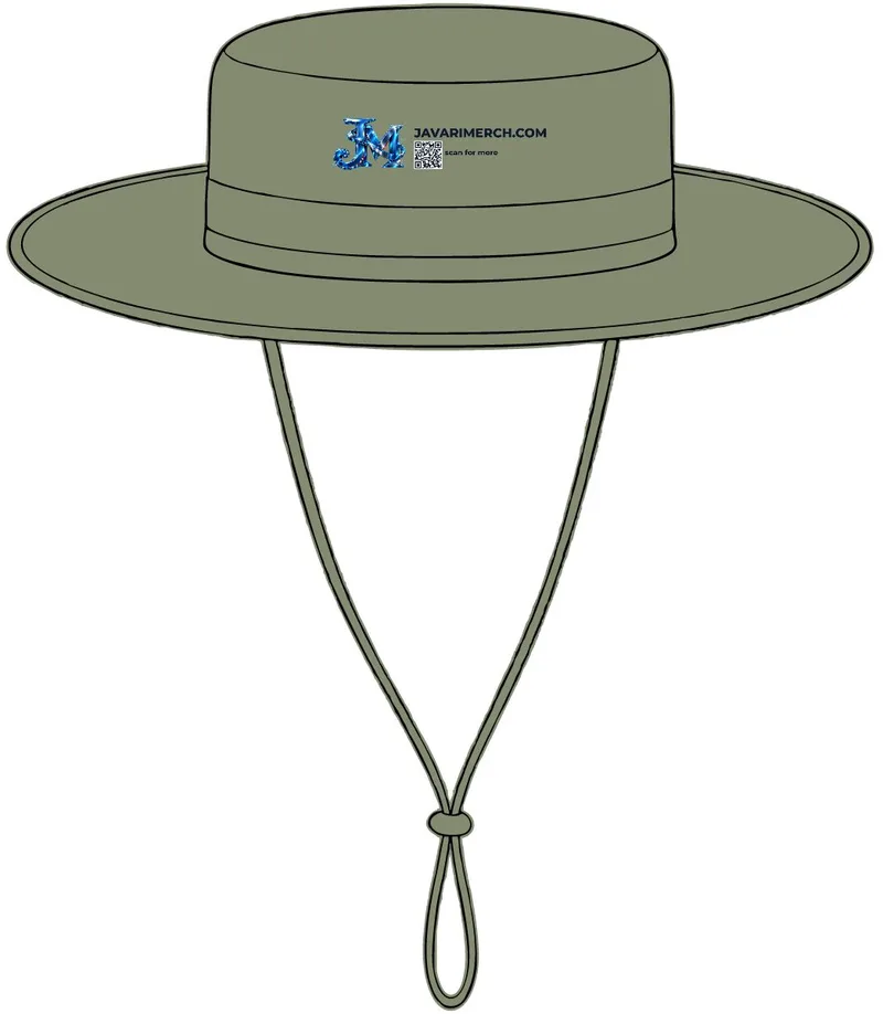 Outdoor Wide-Brim Hat in Olive Leaf