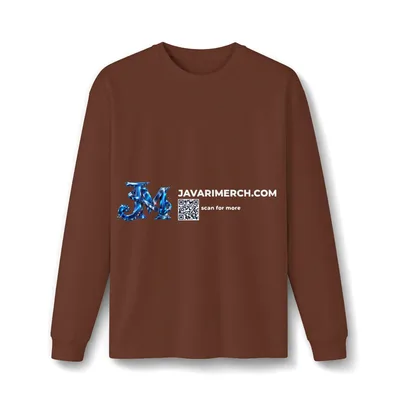 Unisex 7.5-Ounce Heavyweight Long Sleeve Tee in Cocoa