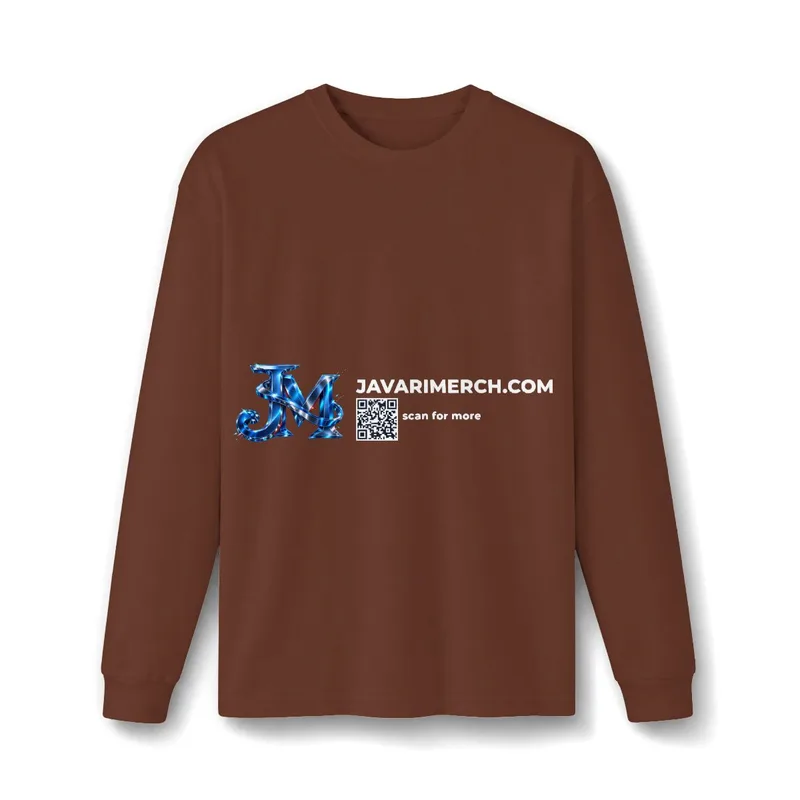 Unisex 7.5-Ounce Heavyweight Long Sleeve Tee in Cocoa
