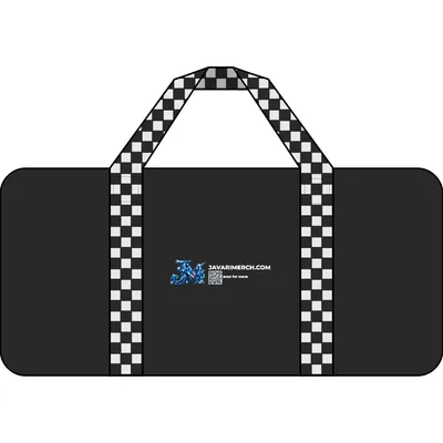 Tripper Duffel Bag in Black / Checker Strap