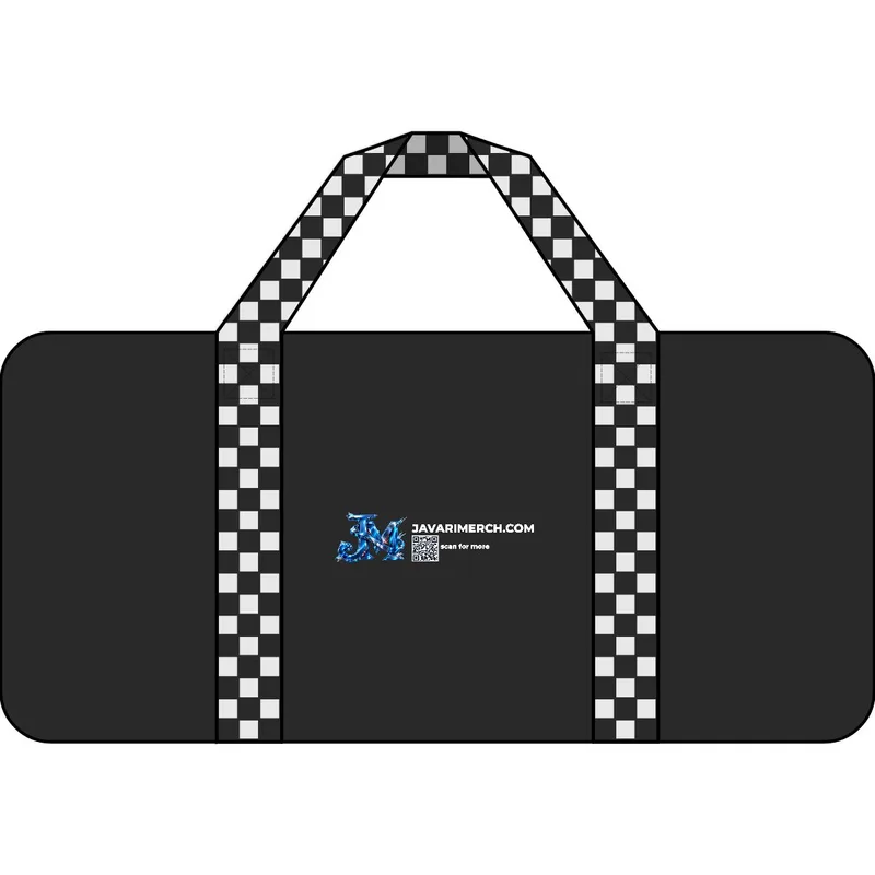 Tripper Duffel Bag in Black / Checker Strap