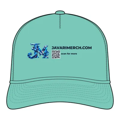 The Barnes Cap in Sea Green/ White