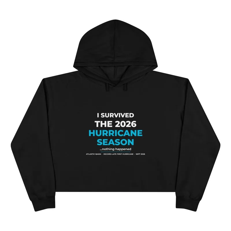 Crop Hoodie in Black
