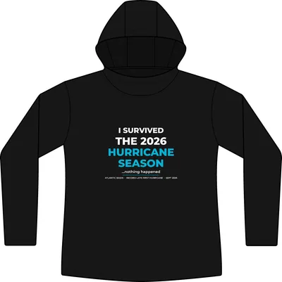 Women's PosiCharge Tri-Blend Wicking Long Sleeve Hoodie in Black Triad Solid