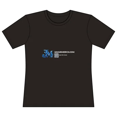 Women's Fitted Perfect Tri Tee in Black Frost
