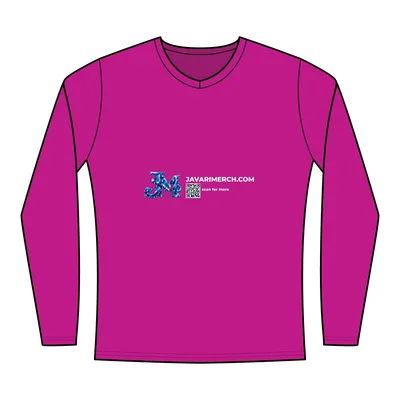 Women's Momentum Long Sleeve V-Neck T-Shirt in Power Pink