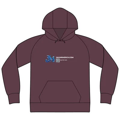 Raglan Colorblock Pullover Hooded Sweatshirt in Maroon/ Vintage Heather
