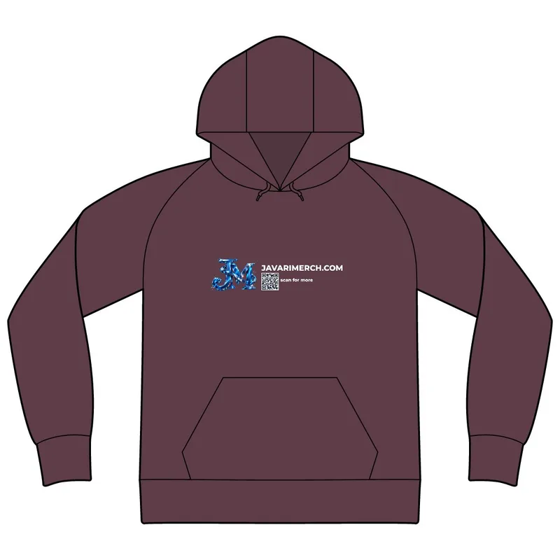 Raglan Colorblock Pullover Hooded Sweatshirt in Maroon/ Vintage Heather