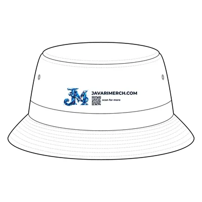 Poly Bucket Hat in White