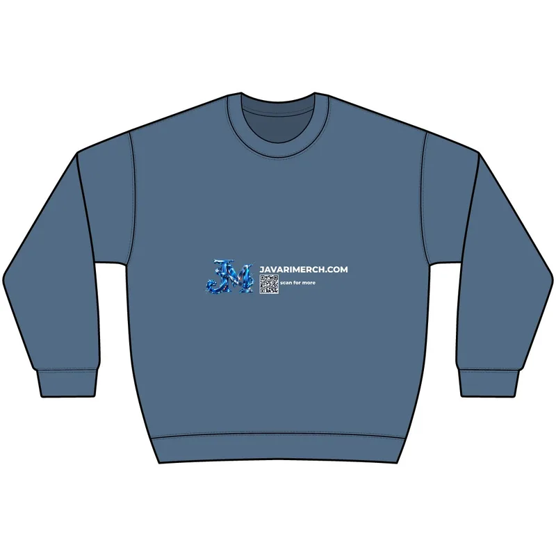 Fleece Crew in Dusk Blue