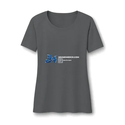 Women's PosiCharge Tri-Blend Wicking Scoop Neck Raglan Tee in Dark Grey Heather