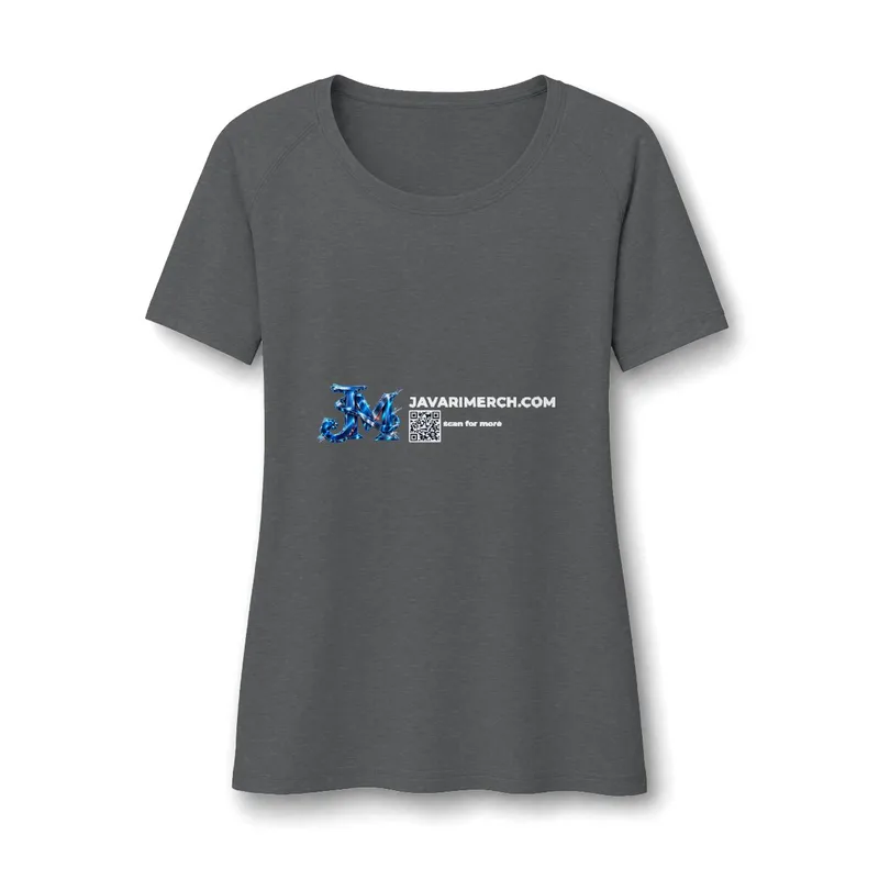 Women's PosiCharge Tri-Blend Wicking Scoop Neck Raglan Tee in Dark Grey Heather
