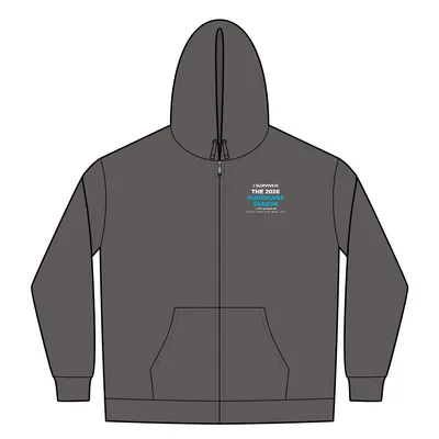 Women's Core Fleece Full-Zip Hooded Sweatshirt in Charcoal