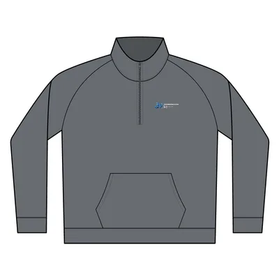 Lightweight Fleece 1/4-Zip in Heathered Black