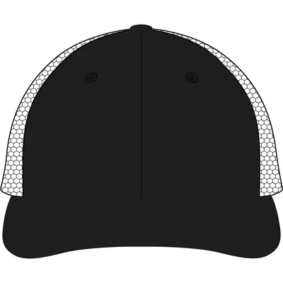Bounty Dirty-Washed Mesh-Back Cap in Black/ Silver