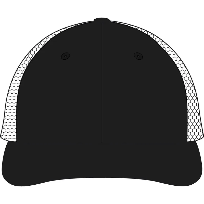 Bounty Dirty-Washed Mesh-Back Cap in Black/ Silver