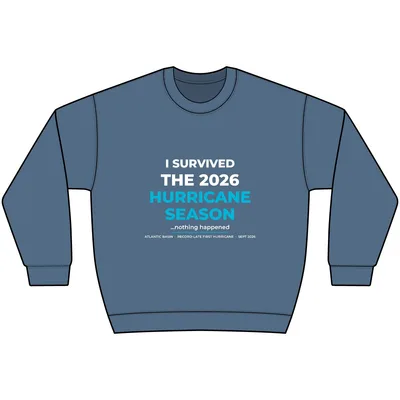 Fleece Crew in Dusk Blue