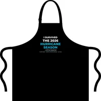 Linen Apron — Black · One size