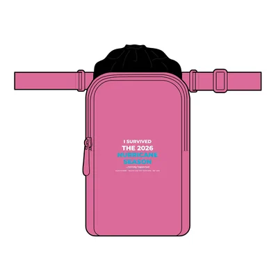 Matte Oxford Hydration Crossbody in Awareness Pink