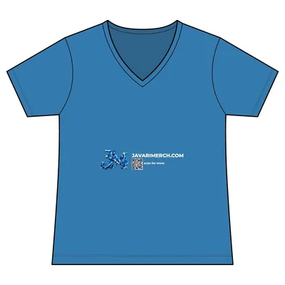 Women's Fan Favorite Blend V-Neck Tee in Sapphire Heather