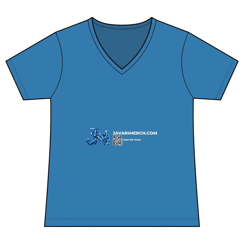 Women's Fan Favorite Blend V-Neck Tee in Sapphire Heather