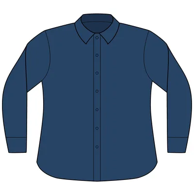 Women's Long Sleeve Value Denim Shirt in Ink Blue