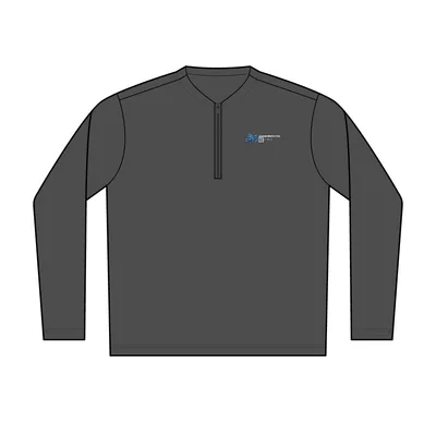 Club 1/4-Zip Pullover in Iron Grey/ White