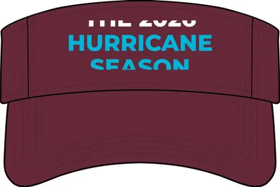 Bio-Washed Visor in Maroon