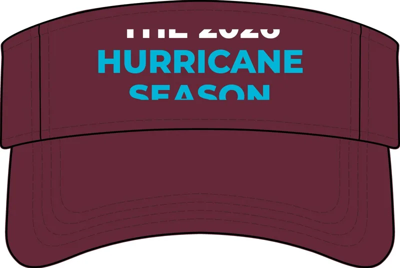 Bio-Washed Visor in Maroon