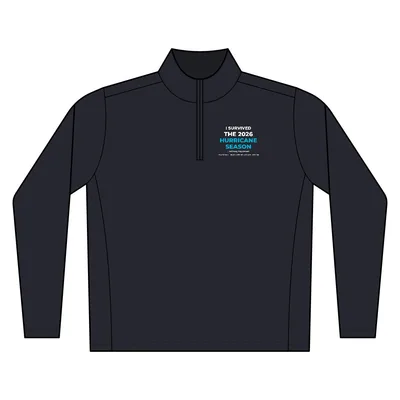 Women's Pinpoint Mesh 1/2-Zip in Battleship Grey