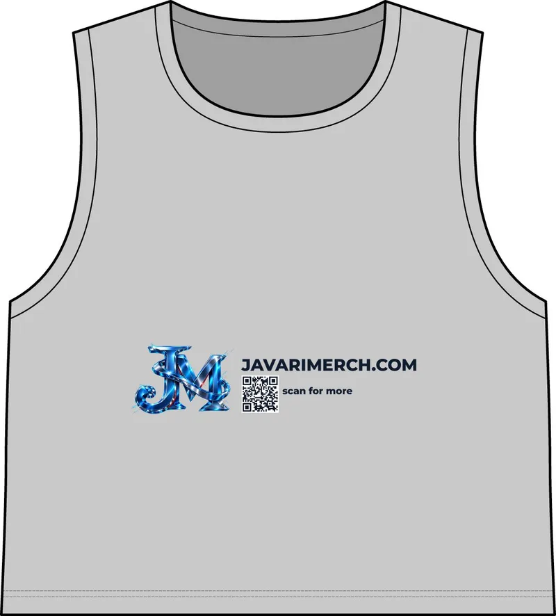 Women's Festival Crop Tank in Heather Grey