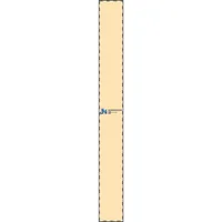 Rectangle Bar Keychain — Gold Plated · One size