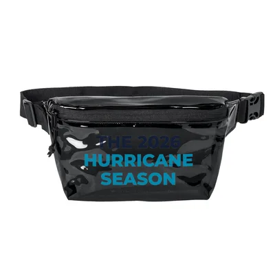 Transparent Fanny Pack in Black Smoke/Black