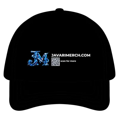 Unstructured Five-Panel Baseball Cap in Black