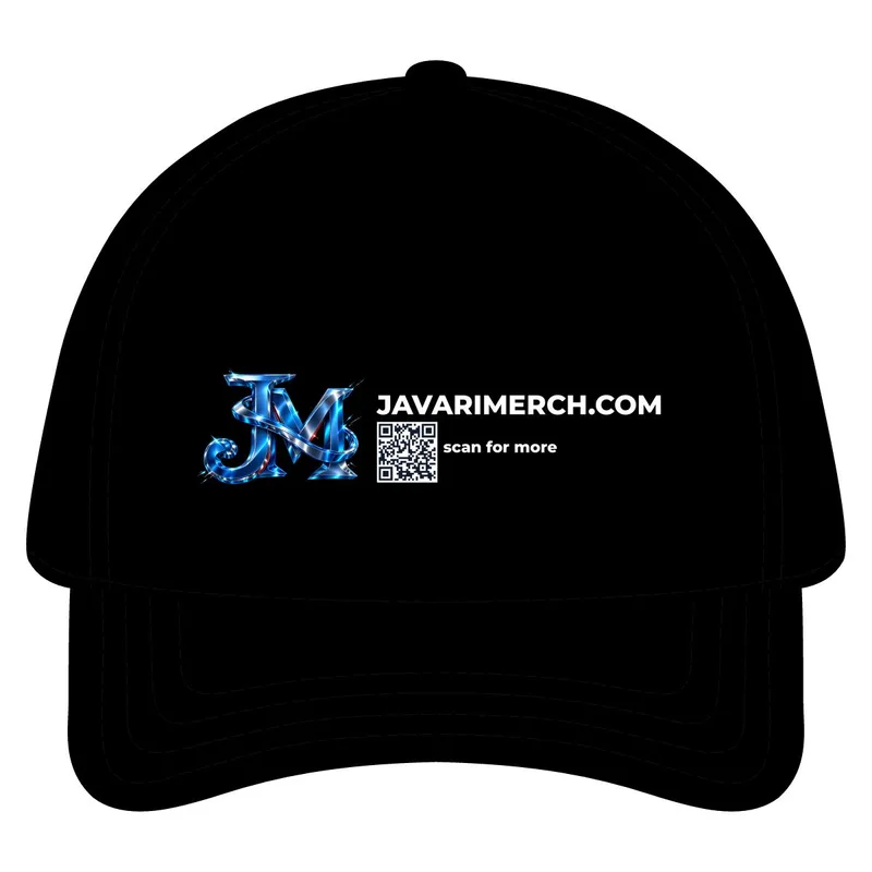 Unstructured Five-Panel Baseball Cap in Black