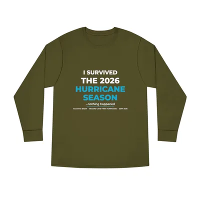 Long Sleeve Crewneck Tee in Army Green