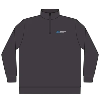 Unisex Midweight Quarter-Zip Pullover in Asphalt