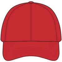 Cool & Dry Piqué Mesh Cap — Red · One size