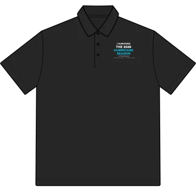 Men's Pima Piqué Polo in Black