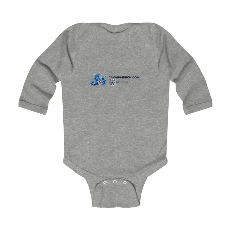 Infant Long Sleeve Bodysuit in Heather