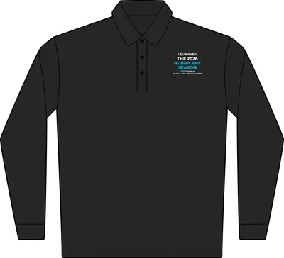Tall Silk Touch Long Sleeve Polo in Black