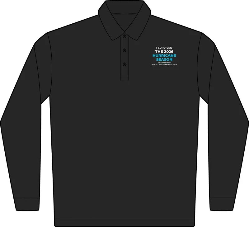 Tall Silk Touch Long Sleeve Polo in Black