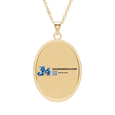 Oval Pendant in Gold Plated